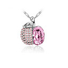 Apple Shaped Crystal Necklace (Assorted Colors)