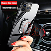 Applied in Vehicle Phone Case for iPhone 12 iPhone 11 Pro Max Magnet Ring Holder Stand Protective iPhone SE 2020 XR XS Max 6S 7 8Plus Cover Tempered Glass miniinthebox