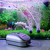 Aquarium Fish Tank Air Pump Vacuum Cleaner Noiseless Manual Temperature Control Plastic 220-240 V