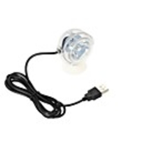 Aquarium Waterproof LED Spotlight Submersible Light Convex Lens Design with Suction Cup Fish Tank Decorative Light