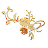 Arabesque / Floral / Botanical Wall Stickers Mirror Wall Stickers Decorative Wall Stickers,  Acrylic Home Decoration Wall Decal Wall Decoration 1pc