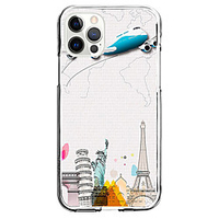 Architecture Case For Apple iPhone 12 iPhone 11 iPhone 12 Pro Max Unique Design Protective Case and Screen Protector Shockproof Clear Back Cover TPU