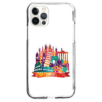 Architecture Case For Apple iPhone 12 iPhone 11 iPhone 12 Pro Max Unique Design Protective Case and Screen Protector Shockproof Clear Back Cover TPU