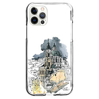 Architecture Case For Apple iPhone 12 iPhone 11 iPhone 12 Pro Max Unique Design Protective Case and Screen Protector Shockproof Clear Back Cover TPU