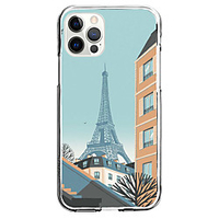 Architecture Case For Apple iPhone 12 iPhone 11 iPhone 12 Pro Max Unique Design Protective Case and Screen Protector Shockproof Clear Back Cover TPU