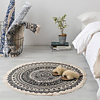 Area Rugs Classic / Thanksgiving Day Cotton / Linen Blend,  Round Superior Quality Rug