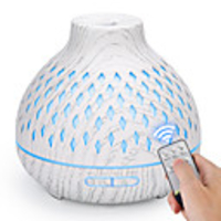 Aroma Diffuser Auto Shut Off 400ml Essential Oil Diffuser with Diamond-Shaped Design 3 Timer Setting Diffuser for Essential Oils with Great Mist - Whisper Quie