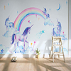 Art Deco Custom Self Adhesive Mural Wallpaper Children Cartoon Tianma Suitable For Bedroom Living Room Coffee Shop Restaurant Hotel Wall Decoration Art