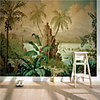 Art Deco Custom Self Adhesive Mural Wallpaper Nostalgic Landscape Suitable For Bedroom Living Room Cafe Restaurant Hotel Wall Decoration Art