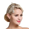 art deco 1920s flapper great gatsby leaf bridal tiara pearl headpiece headband gold