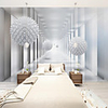 Art Deco Custom Self Adhesive Mural Wallpaper Art Sphere Suitable For Bedroom Living Room Coffee Shop Restaurant Hotel Wall Decoration Art