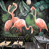 Art Deco Tile Pattern Home Decoration Classic Modern Wall Covering,  Canvas Material Adhesive required Wallpaper Mural Wall Cloth,  Room Wallcovering