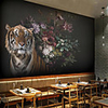 Art Deco Tile Pattern Home Decoration Classic Modern Wall Covering,  Canvas Material Adhesive required Wallpaper Mural Wall Cloth,  Room Wallcovering