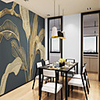 Art Deco Tile Pattern Home Decoration Classic Modern Wall Covering,  Canvas Material Adhesive required Wallpaper Mural Wall Cloth,  Room Wallcovering
