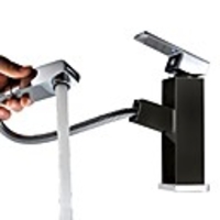 Art Deco/Retro Chic Modern Elegant Luxurious Centerset Ceramic Valve Single Handle One Hole Painting,  Bathroom Sink Faucet
