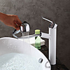 Art Deco/Retro Modern Centerset Pullout Spray Ceramic Valve Single Handle One Hole Chrome,  Bathroom Sink Faucet