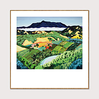 Art-Framed Pop Cartoon Canvas Printing Modern Abstract landscape PS Oil Painting Wall Art Suitable for Living Room Decoration Ready To Hang