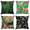 Art Plants Double Side Cushion Cover 4PC Soft Decorative Square Throw Pillow Cover Cushion Case Pillowcase for Bedroom Livingroom Superior Quality Machine Washable Indoor Cushion for Sofa Couch Bed Chair miniinthebox