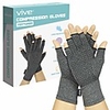 Arthritis Gloves with Grips Men Women Textured Fingerless Compression Open Finger Hand Gloves for Rheumatoid and Osteoarthritis Arthritic Joint Pain Relief