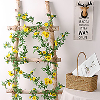 Artificial Flower Fabric Modern Contemporary Wall Flower 1