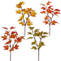 Artificial Plants Plastic Stage Props Maple Tabletop Flower 1 Branch