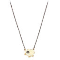 Arylic Sheep Shaped Alloy Necklace