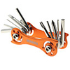 ASIR Hexagon Wrench Bike Tool Multitools Cycling For Road Bike Mountain Bike MTB Folding Bike Recreational Cycling Fixed Gear Bike Cycling Bicycle Carbon Steel Aluminium Alloy Orange