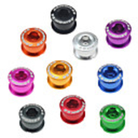 ASIR Screws Lightweight Nondeformable High Strength Durable Easy to Install For Road Bike Mountain Bike MTB Folding Bike Recreational Cycling Cycling Bicycle Aluminium Alloy Violet Dark Pink Black