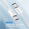 ASLING USB C Cable High Speed Data Transmission Charging cable 5 A 2.0m(6.5Ft) 1.0m(3Ft) TPE For Macbook iPad Samsung Phone Accessory miniinthebox