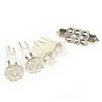 Assorted Pack of 5 White Interior Lights for Golfs