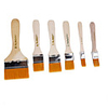 Assorted Wooden Paint Brush Set (6-Pack)