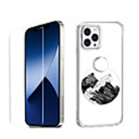 Astronaut Case For iPhone 12 iPhone 11 iPhone 12 Pro Max Unique Design Protective Case with Screen Protector Shockproof Back Cover TPU