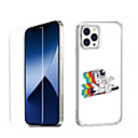 Astronaut Case For iPhone 12 iPhone 11 iPhone 12 Pro Max Unique Design Protective Case with Screen Protector Shockproof Back Cover TPU