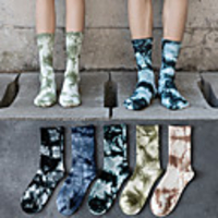 Athletic Sports Socks 1 Pack Tie Dye Long Men