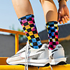 Athletic Sports Socks 1 Pair Cushion Tie Dye Men