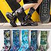Athletic Sports Socks 1 Pair Cushion Tie Dye Men