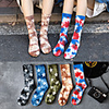 Athletic Sports Socks 1 Pair Cushion Tie Dye Women