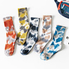 Athletic Sports Socks 1 Pair Tie Dye Long Men