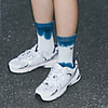 Athletic Sports Socks 1 Pair Tie Dye Long Men
