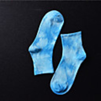Athletic Sports Socks 1 Pair Tie Dye Long Men