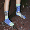 Athletic Sports Socks 1 Pair Tie Dye Long Men