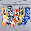 Athletic Sports Socks 1 Pair Tie Dye Men