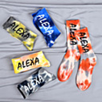 Athletic Sports Socks 1 Pair Tie Dye Men