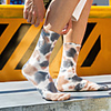 Athletic Sports Socks 1 Pair Tie Dye Women