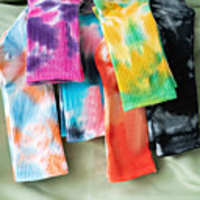 Athletic Sports Socks 10 Pairs Tie Dye Long Men
