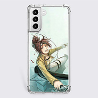 Attack on Titan Cartoon Characters Phone Case For S22 S21 S20 Plus Ultra FE S10 S9 S8 S7 Plus Edge A32 A22 A12 A02 A21s Unique Design Protective Case Shockproof Dustproof Back Cover TPU miniinthebox