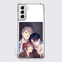 Attack on Titan Cartoon Characters Phone Case For S22 S21 S20 Plus Ultra FE S10 S9 S8 S7 Plus Edge A32 A22 A12 A02 A21s Unique Design Protective Case Shockproof Dustproof Back Cover TPU miniinthebox