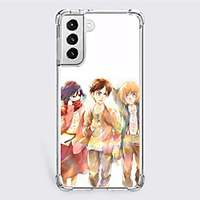 Attack on Titan Cartoon Characters Phone Case For S22 S21 S20 Plus Ultra FE S10 S9 S8 S7 Plus Edge A32 A22 A12 A02 A21s Unique Design Protective Case Shockproof Dustproof Back Cover TPU miniinthebox