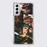 Attack on Titan Cartoon Characters Phone Case For Samsung S21 S21 Plus S21 Ultra Unique Design Protective Case Shockproof Dustproof Back Cover TPU miniinthebox