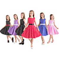 Audrey Hepburn Country Girl Dresses 1950s Vintage Vintage Inspired Hepburn Dress JSK / Jumper Skirt A-Line Dress Tea Dress Girls